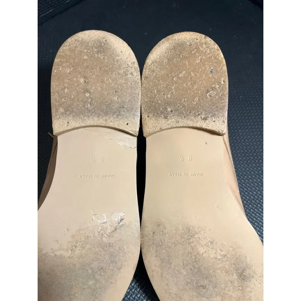 Everlane Italian Leather‎ The Modern Oxford Shoes Tan Lace Up Sz 9.5 Minimalist